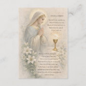 Communion Blessed Mary  Remembrance Holy Card エンクロージャーカード (正面)