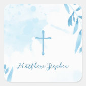Communion Blue Waterカラー離れとクロス スクエアシール (正面)