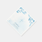 Communion Blue Waterカラー離れとクロス スタンダードカクテルナプキン (角)