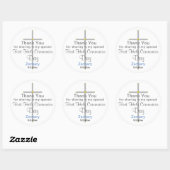 Communion Boy Thank You Round Stickers ラウンドシール (シート)