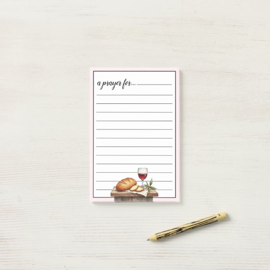 Communion Bread and Wine War Room Prayer ポストイット (デスク上)