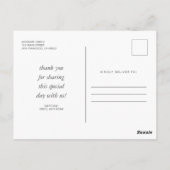 Communion For Himの写真モダンシンプルありがとう ポストカード (裏面)