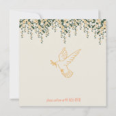 Communion invitation - Baptism invitation Girl カード (裏面)