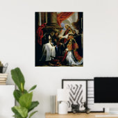 Communion of St. Teresa of Avila  c.1670 ポスター (ホームオフィス)