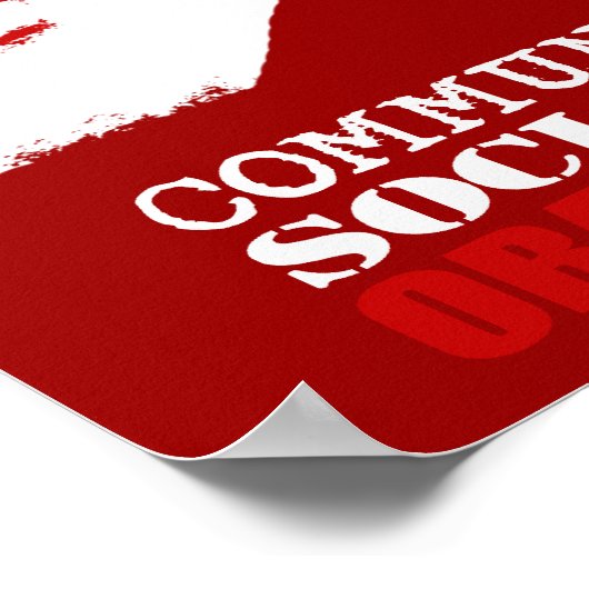 COMMUNISM, SOCIALISM, OBAMANISM ポスター (角)