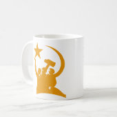Communism Soviet WW2 Propaganda コーヒーマグカップ (正面左)