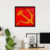 Communism USSR Hammer and Sickle Poster ポスター (ホームオフィス)