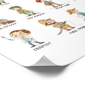 Community Helpers Poster – 仕事子供へを学する ポスター (角)