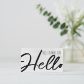 Community Manager / Nice to meet you / Hello 名刺 (スタンド正面)