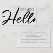 Community Manager / Nice to meet you / Hello 名刺 (正面/裏面)