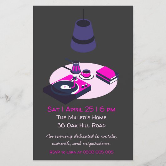 Community Reading Club Invitation チラシ (正面)