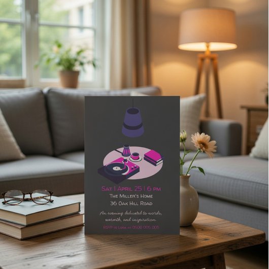 Community Reading Club Invitation 招待状