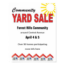 Community Yard Saleポスター