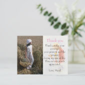 communsion thank you noteフォトカカスタムード ポストカード (スタンド正面)