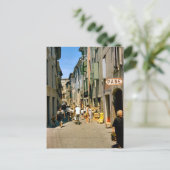 Comoで買物をすること ポストカード (スタンド正面)