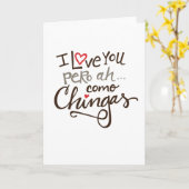 Como Chingasスパングリッシュグリーティングカード カード (黄色い花)