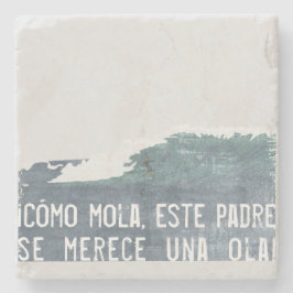 ¡Cómo mola, este padre se merece una ola! ストーンコースター