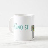 Cómo Seのラマのマグ コーヒーマグカップ (正面左)
