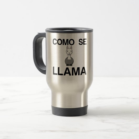 COMO SE LLAMA トラベルマグ (正面左)