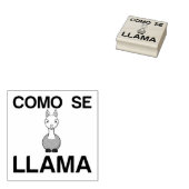 COMO SE LLAMA ラバースタンプ (押印)