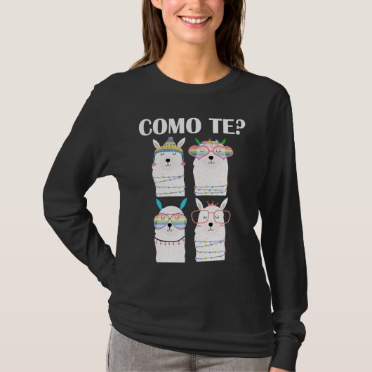 Como Te Llama  Spanish Teacher Back To School Tシャツ (正面)