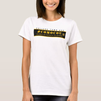 COMOCOU #COMOCOU金ゴールド-t Tシャツ
