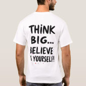 Comoda Camiseta Con Mensaje Motivador Tシャツ (裏面)