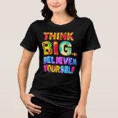 Comoda Camiseta De Mujer Con Mensaje Motivador トライブレンドＴシャツ (正面)