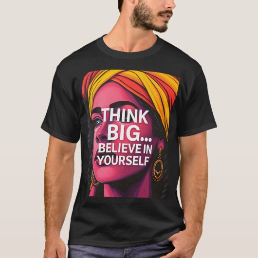 Comoda Playera Con Hermoso Mensaje Motivador Tシャツ (正面)