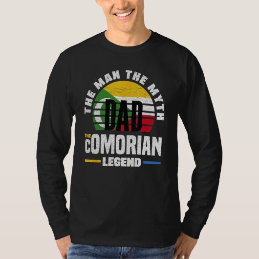 Comorian Comoros Comorian Flag Fathers Day Tシャツ (正面)