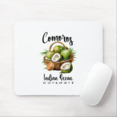 Comoros Coconut Indian Ocean Tropical Island Gps V マウスパッド (マウス)