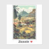 Comoros Illustration Travel Art Vintage シール (シート)