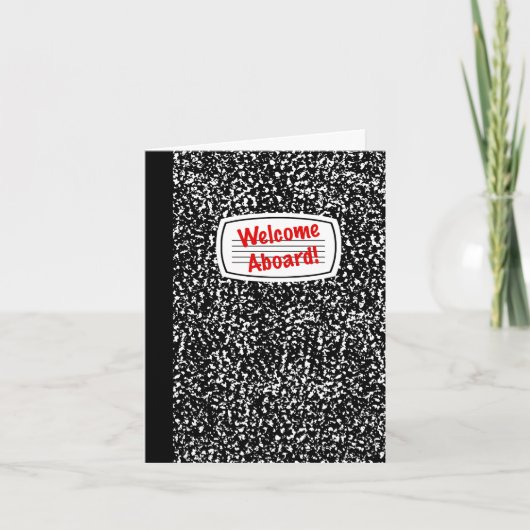 Compのノートの歓迎 カード (正面)