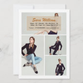 Compカードの模倣 招待状 (裏面)