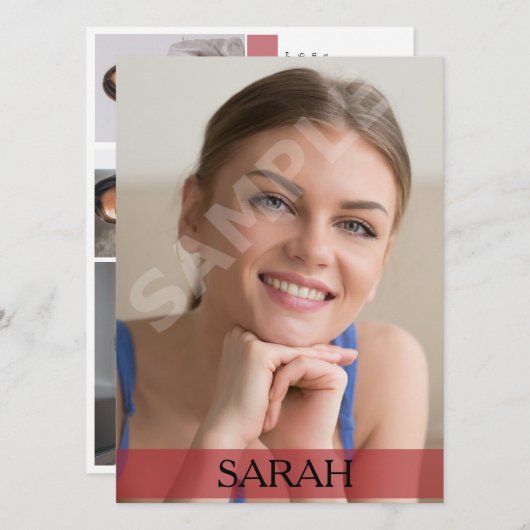 Compカードテンプレート 招待状 (正面/裏面)