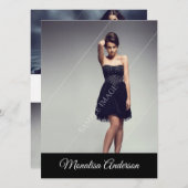 Compカード/Zedカードの模倣 招待状 (正面/裏面)