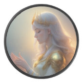 Compact and sleek puck, designed for seamless  アイスホッケーパック (正面)