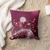 compact mirror Elegant Pink and White Design クッション (ブランケット)