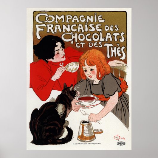 Compagnie Francaise des Chocolats, Steinlen ポスター (正面)