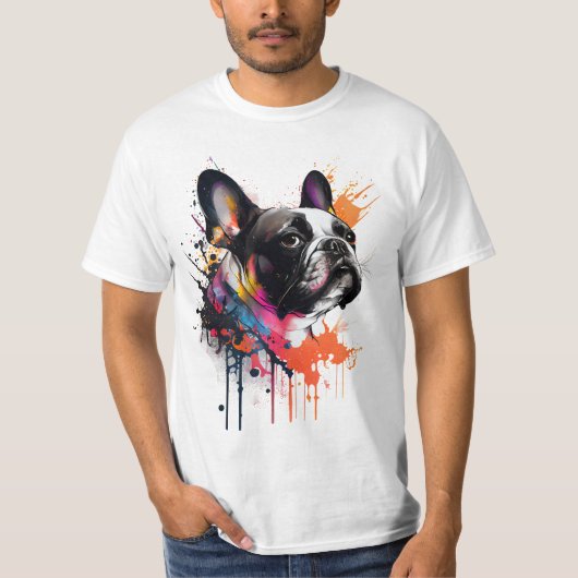 compañero fiel: Un Bulldog francés Tシャツ (正面)