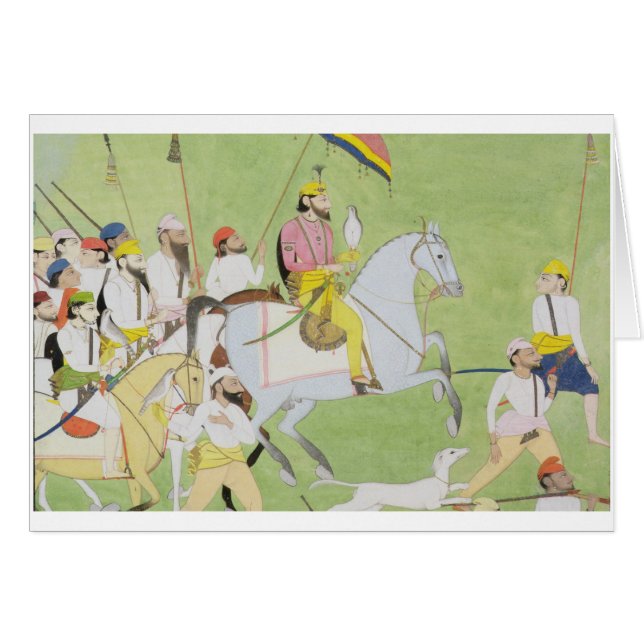 companiのRajah Dhian Singhの(1796-1840年の)狩り (正面横)