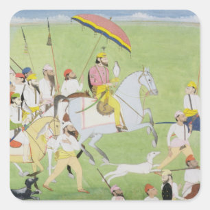 companiのRajah Dhian Singhの(1796-1840年の)狩り スクエアシール