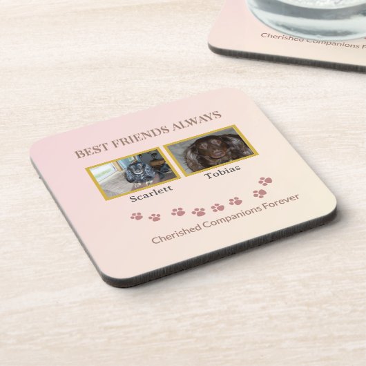 Companions Connected by Pawprints コースター (左側)