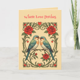 Companionship Art Nouveau Vintage Illustration カード