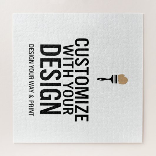Company Branded Custom Minimalist Personalized  ジグソーパズル (横)
