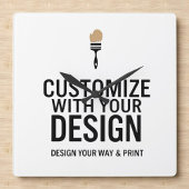 Company Branded Custom Minimalist Personalized   スクエア壁時計