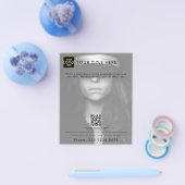 Company Businessロゴはこちらマーケティング写真 チラシ (シングル)