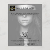 Company Businessロゴはこちらマーケティング写真 チラシ (正面)