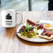 Company Business Logo Celebrating # Years Custom コーヒーマグカップ