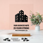 Company Business Logo Celebrating # Years Custom 台座サイン